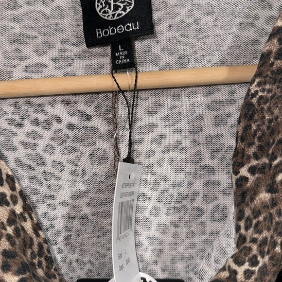Bobeau leopard poncho large NWT NEW - Picture 7 of 7